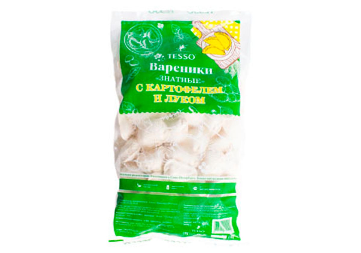 Вареники с картофелем "Знатные", 1кг
