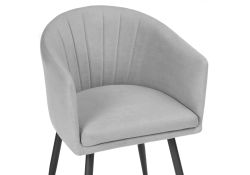 Стул на металлокаркасе Валета серый / черный