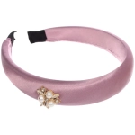 Ободок для волос «МАРЦИПАН», парли, ширина 2,8см, микс 6 цветов ( в пакете с подвесом)