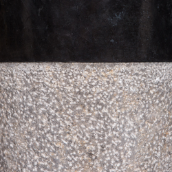 Раковина напольная из мрамора Pedestal Dandang Grey/Black MN-03218 (40*40*90 см)