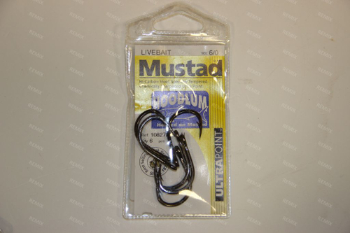 Крючок Mustad размер: 6/0 /Л