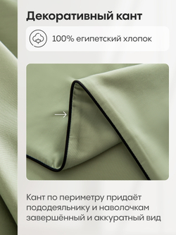 Комплект постельного белья Однотонный Сатин Элитный OCE012