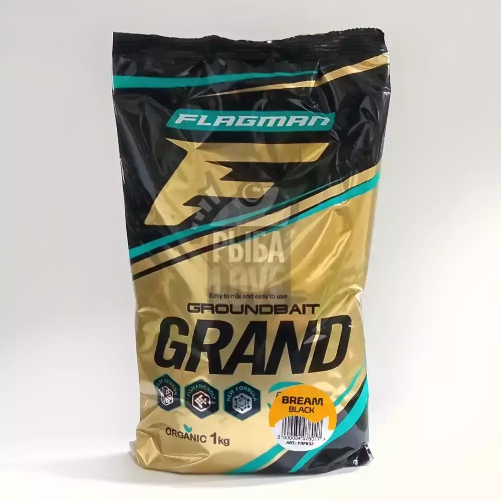 Прикормка Flagman Grand Bream Black Флагман Гранд Лещ Черный 1 кг