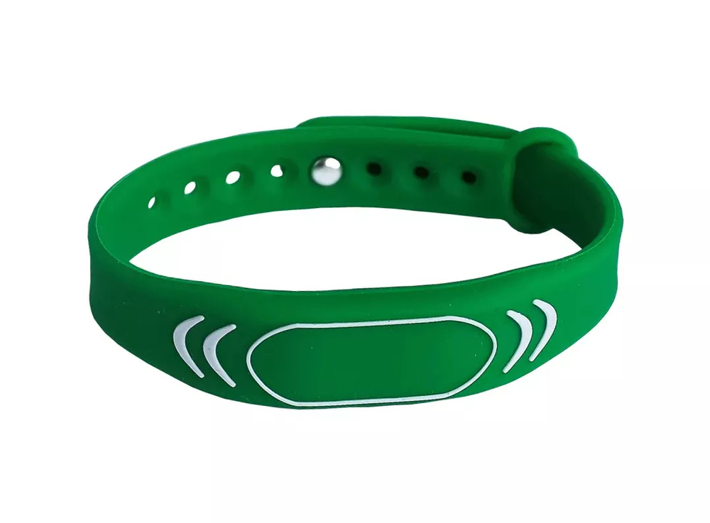 Перезаписываемый RFID браслет T5577 “SPORT” ЗЕЛЕНЫЙ (125 кГц)