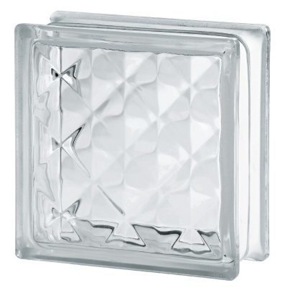 Купить стеклоблок бесцветный пирамида Vitrablok 19х19х8 в Краснодаре