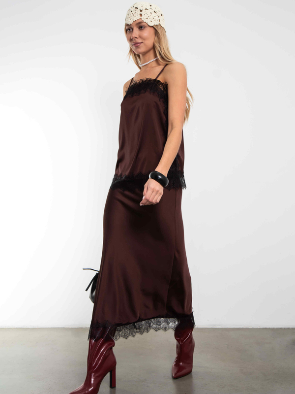 Юбка Шантилье (горький шоколад)