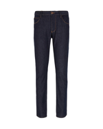 Slim Fit Stretch Cotton-Denim Trousers – мужские узкие брюки из стрейч-хлопка от GIORGIO ARMANI