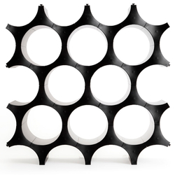 Органайзер Wine Cell черный Qualy