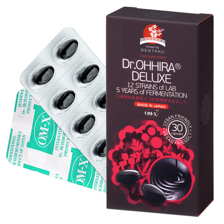 Ферментированный растительный комплекс 5-летней ферментации OM-X® DELUXE Dr.OHHIRA® с 12 штаммами молочнокислых бактерий 30 капсул