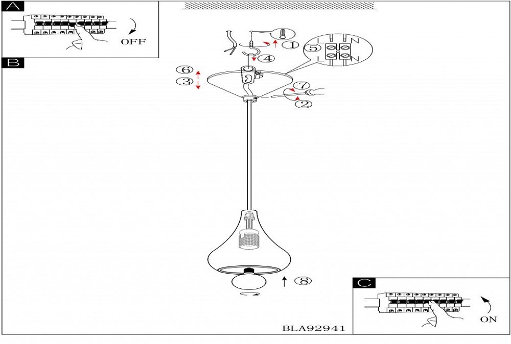 Подвесной светильник Eglo Nibbia 92941