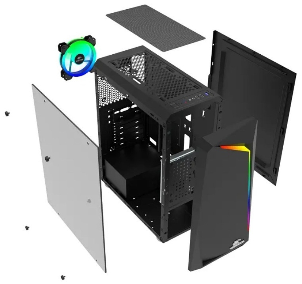 Корпус Wintek D533-B TG черный