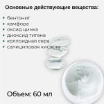 Очищающая маска для ухода за проблемной кожей с Цинком и Серой Doctor Proffi by Professional Solutions Therapeutic Zinc Mask 60мл
