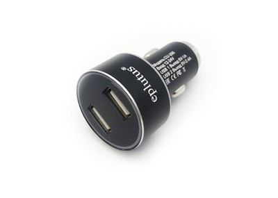 АЗУ USB Eplutus CU-206 metal (USBx2-1A+2.4A+вольтметр)