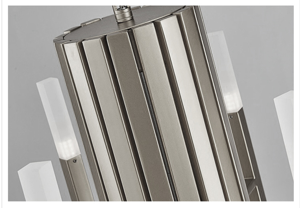 Pendant design lamp  THE LIGHT by Alma 60 lampshades (Nickel)