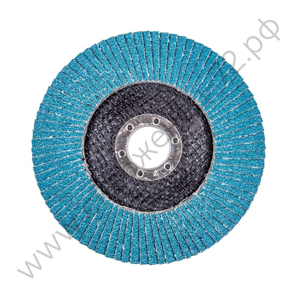 Круг лепестковый для шлифования по нержавеющей стали FTL Ergo цирконий 29 125 х 22,2 мм P60