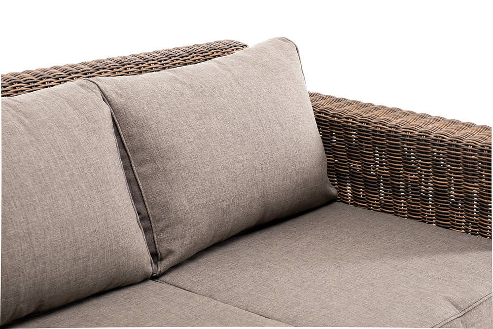 "Боно" диван из искусственного ротанга трехместный, цвет коричневый