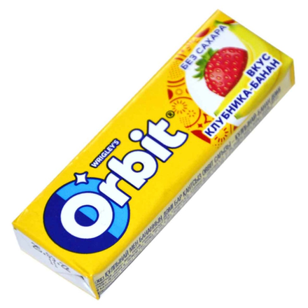Жевательная резинка Orbit Клубника-банан 13 гр