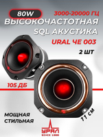 колонки автомобильные твитеры Урал ЧЕ 03 11 см 2шт ()