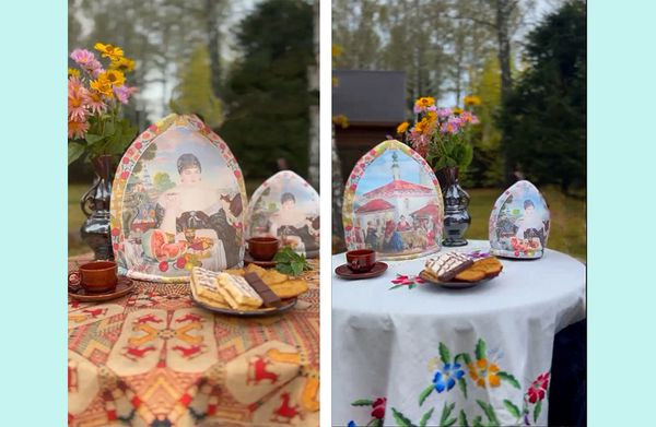 Тепло искусства: термо грелка на чайник с живописью Бориса Кустодиева.