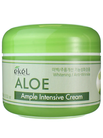 Крем для лица Ekel Aloe Ample Intensive ампульный с алоэ вера Cream 100 г