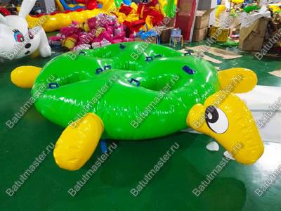 Надувная командная игра «Звериная гонка Черепашка» 3,4×2,45×0,4 м