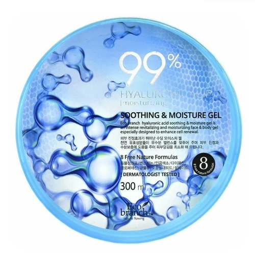 Гель для тела с гиалуроновой кислотой Eco Branch Hyaluronic Acid 99%, 300 мл