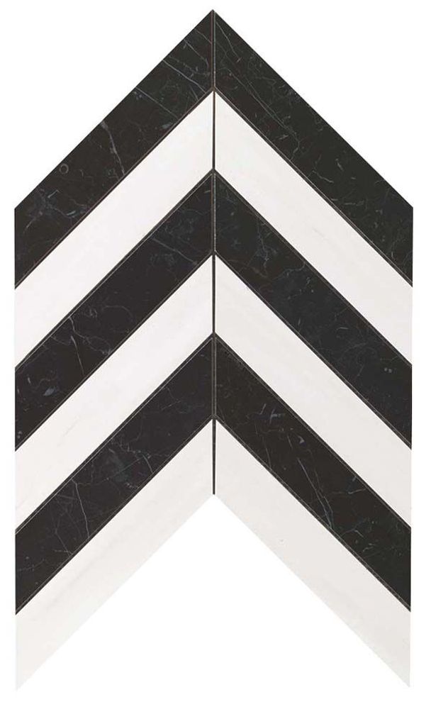 Мозаика Настенная Marvel Stone Chevron Warm Wall