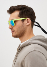 Спортивные очки HILX Carnage / Matt Solid Neon Yellow / Green Polarized Lens