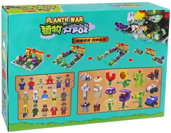 Конструктор " Растения против Зомби : Сумасшедший задний двор " , 687 деталей
