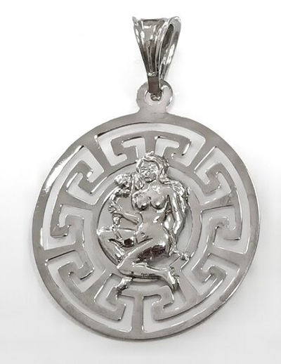 Ювелирная подвеска "Дева", серебро