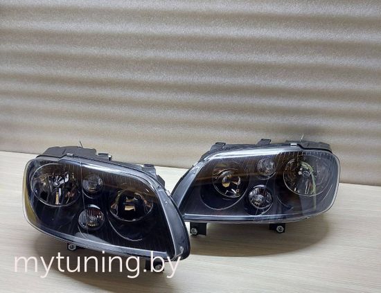 Передние фары black для VW Caddy Touran