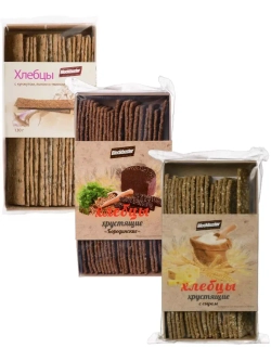 Хлебцы хрустящие ассорти вкусов 130 г * 3 шт