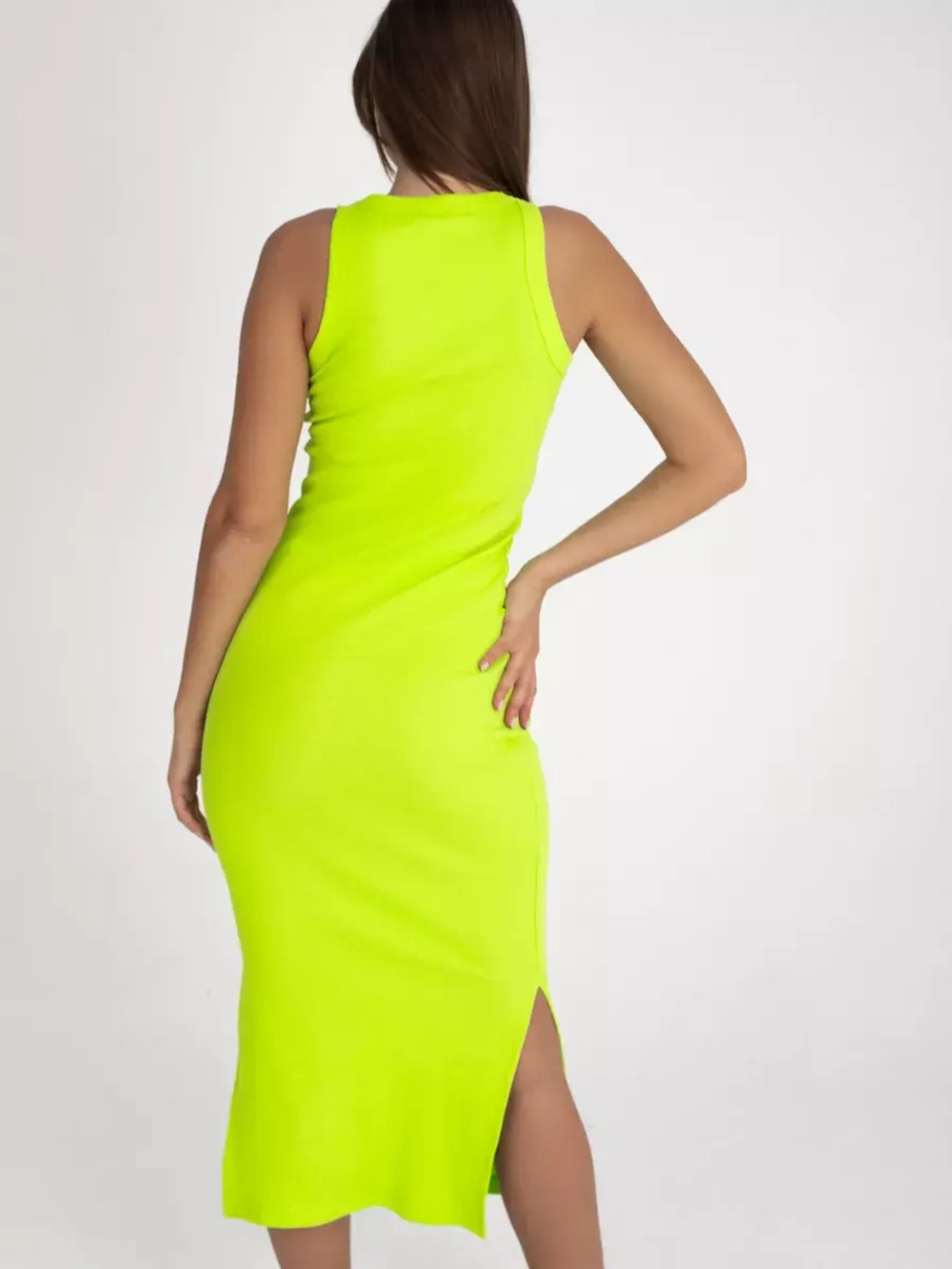 Платье лапша длинное без рукавов