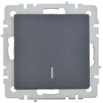 Выключатель 1-кл. СП BRITE ВС10-1-1-БрМ 10А с индик. механизм маренго IEK BR-V10-1-10-K35