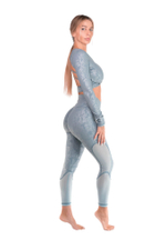 Леггинсы BODY ENGINEERS ALDEA Tech 2.0 Legging Metallic Blue Mist