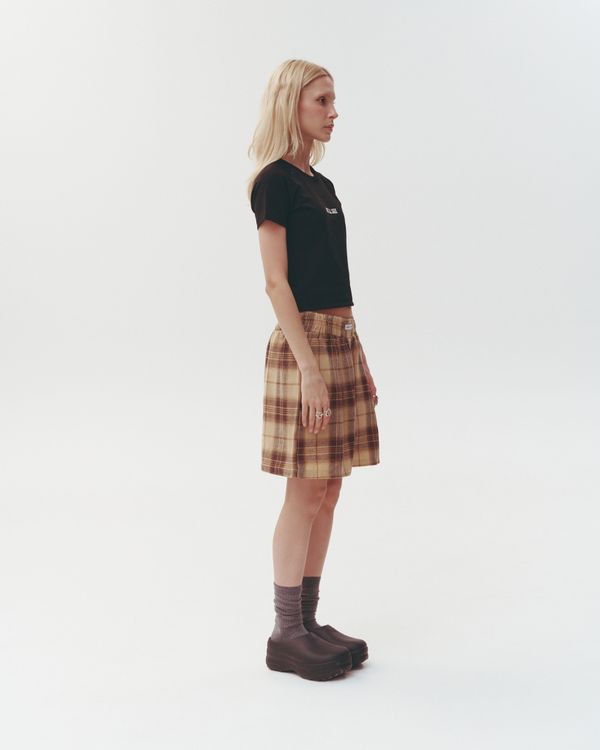 Шорты Plaid Boxer бежевые - фото 5