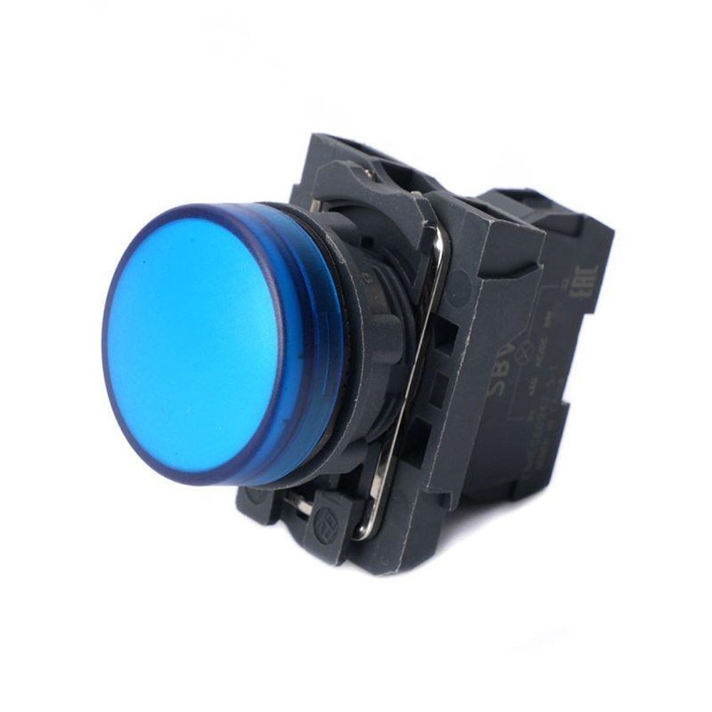 Лампа светосигнальная SB5 d22мм 24В DC син. в сборе SE SB5AVB6 Лампа светосигнальная SB5 d22мм 24В DC син. в сборе SE SB5AVB6