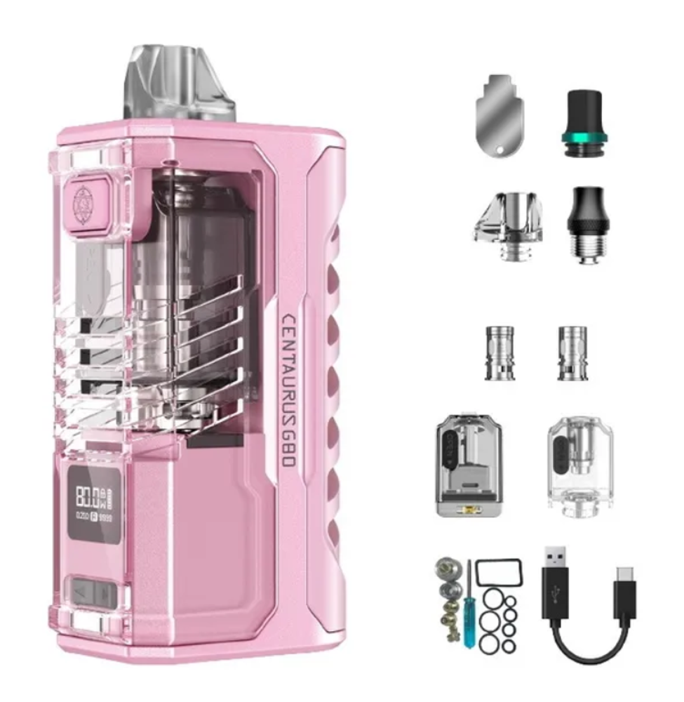 Lost Vape Centaurus G80 AIO RBA Editon Kit - Sakura Pink Lost Vape Centaurus G80 AIO RBA Editon Kit - Sakura Pink