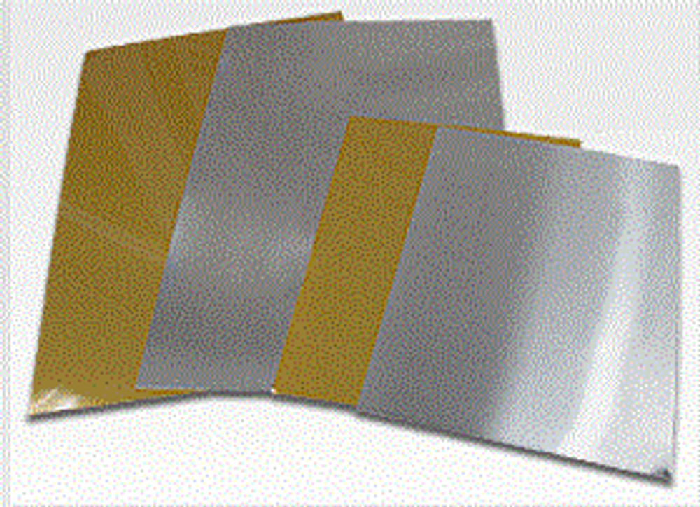 Металлическая пластина под сублимацию 200х300х0.5 мм, золото
