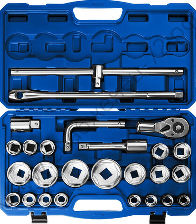ЗУБР НКТ-26, 26 предм., (3/4″+1″), набор инструмента для крупногабаритной техники, Профессионал (27660-H26)