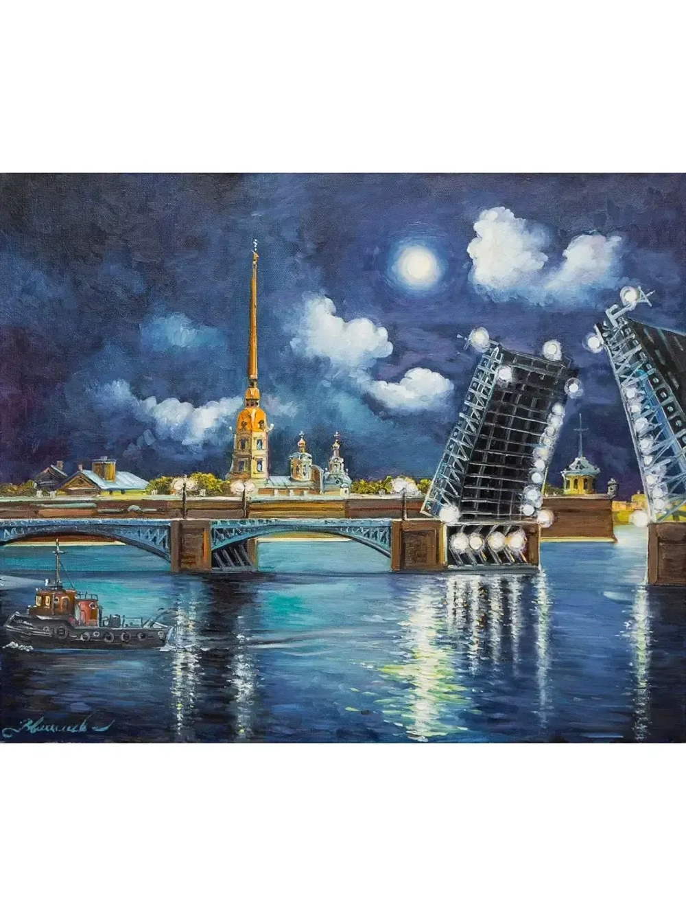Картина маслом Мосты Васильев