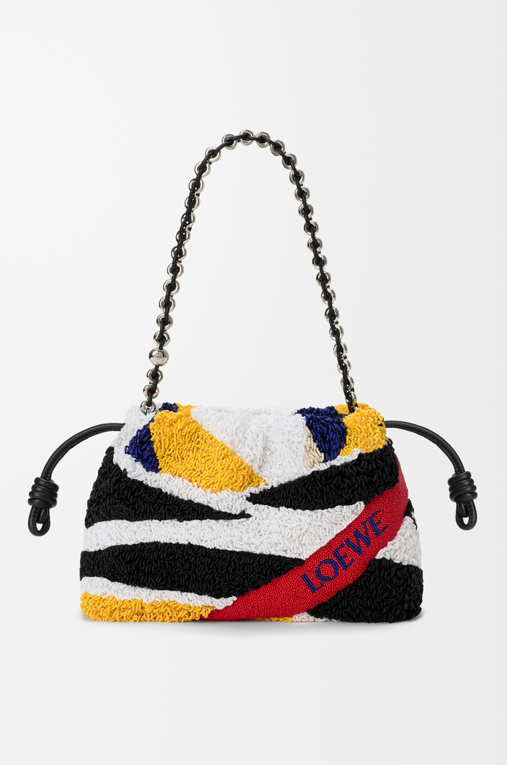 Loewe Средняя сумка Flamenco из вышитой кожи наппа, разноцветный