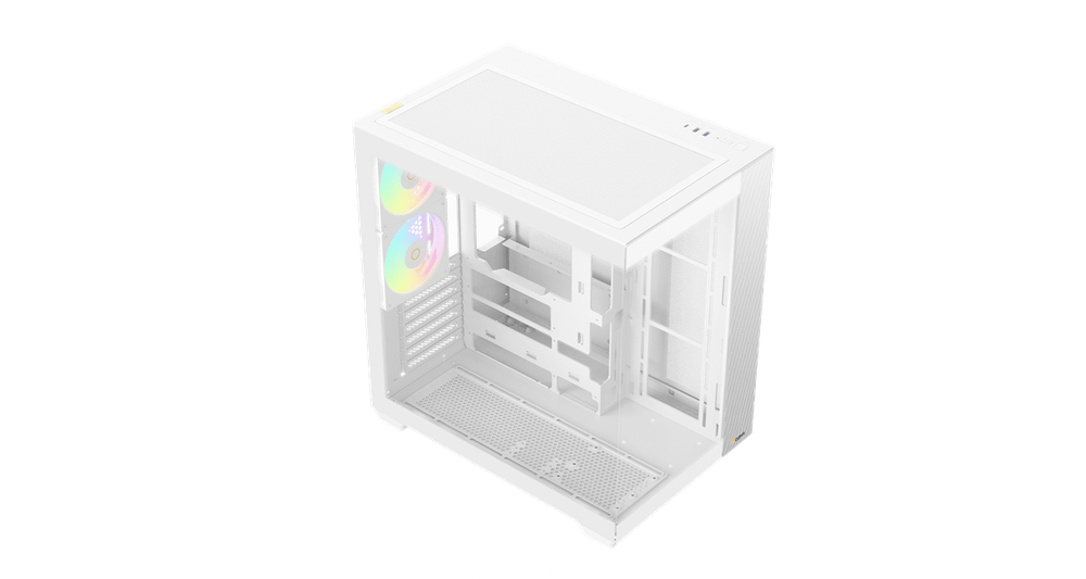 Корпус Ocypus Delta C74 WH ARGB ATX/MATX/ITX, USB3.0x2, Type C, Белый, Delta-C74-WHD200XX-GL
