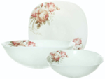Столовый набор 13 предметов "Чайные розы" квадрат. (78937)
