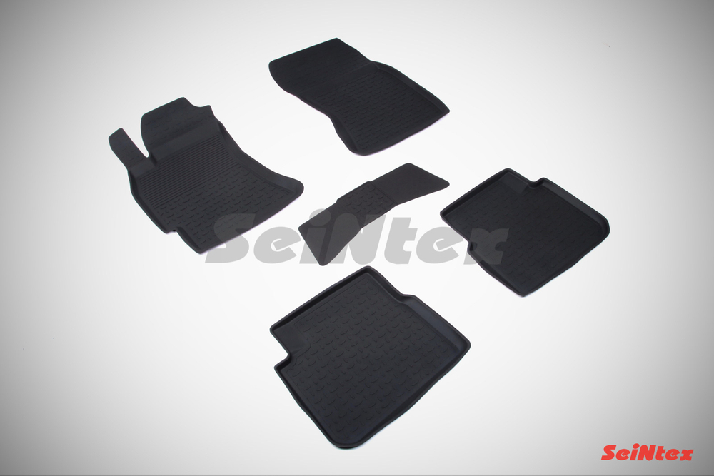 Резиновые коврики с высоким бортом для Subaru Forester III 2008-2012, Seintex.82710