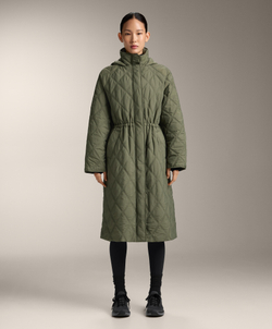 Oysho Водоотталкивающая стеганая куртка FELLEX® AEROGEL, хаки