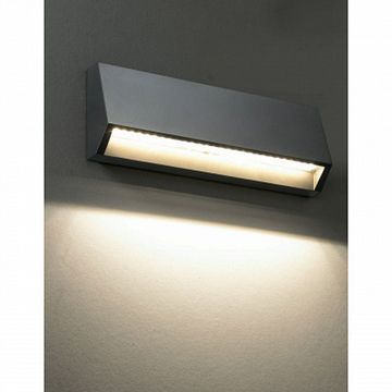 Уличный настенный светильник светодиодный 357418 темно-серый Kaimas Novotech