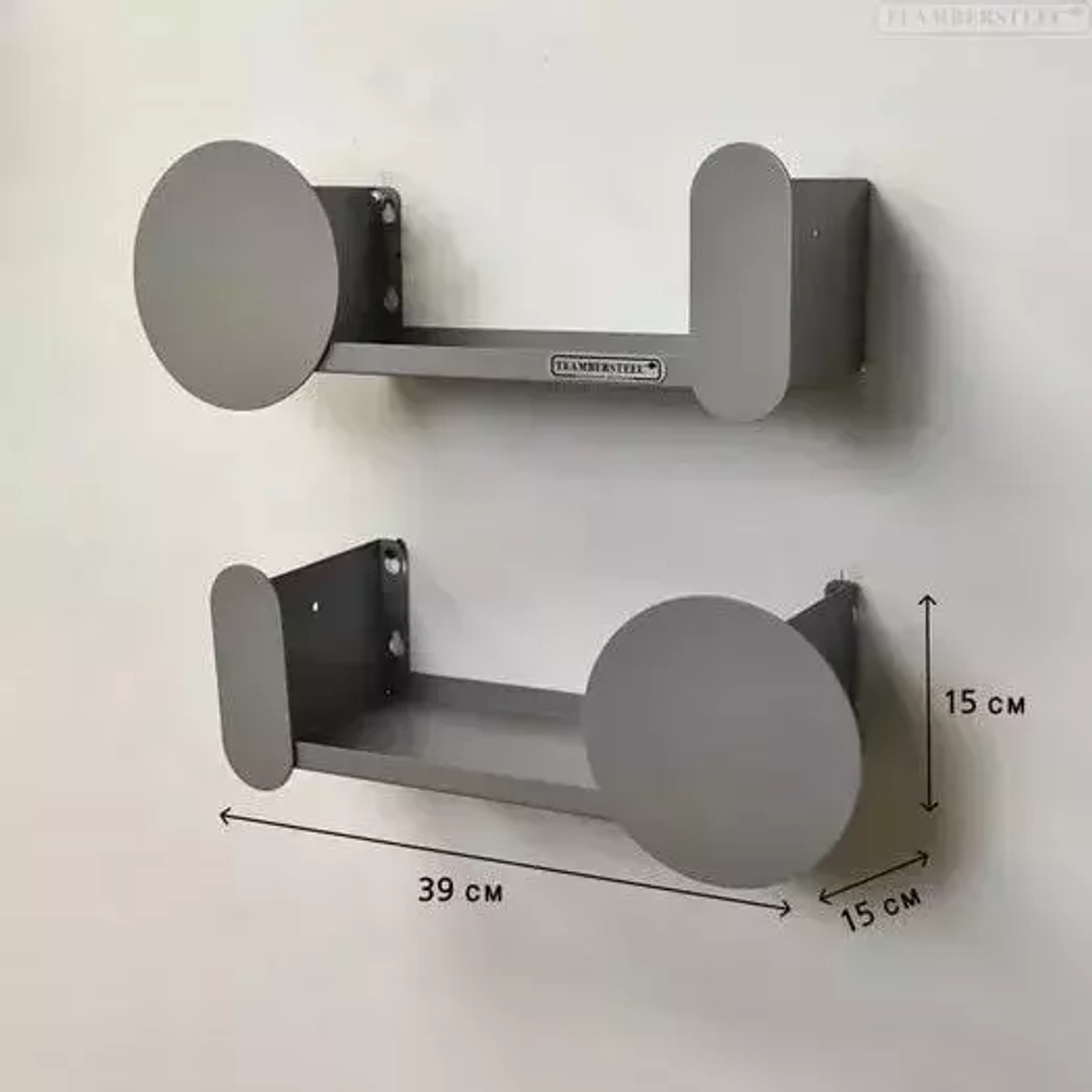 Полочка металлическая с вешалкой серии METAL