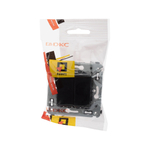 Кнопка двухклавишная в стену, "Avanti", "Черный квадрат"