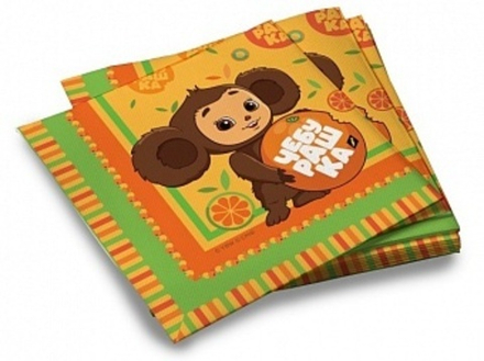 Салфетки Чебурашка 33*33 см. 20 шт.